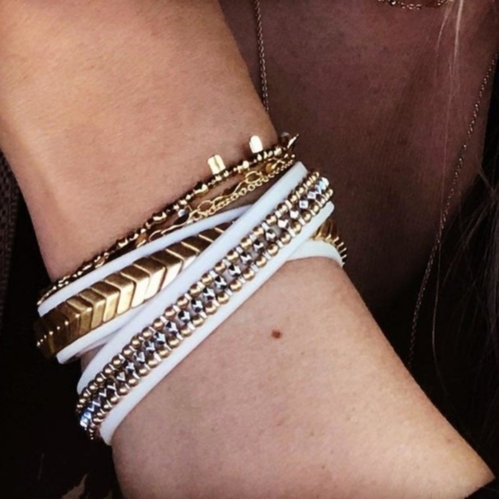 :: S&D Gilded Path Double Wrap Bracelet - Picture 9 of 10